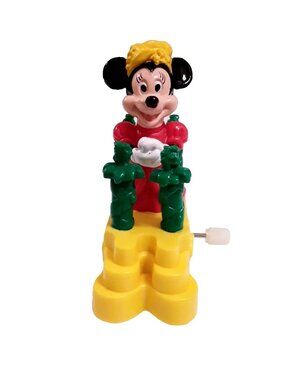 VTG 90s Minnie Mouse Wind-up Toy Burger King Kids Club  - Disney World Parade
